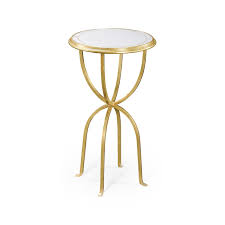 luxury small mirrored wine table gold