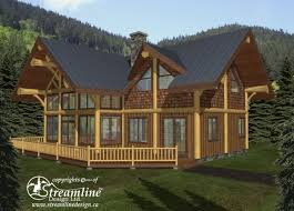 Pine Mountain Log Home Plans 2484sqft