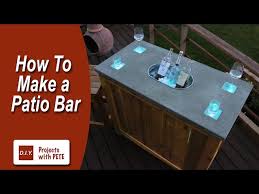 Patio Bar Diy Concrete Counter Bar