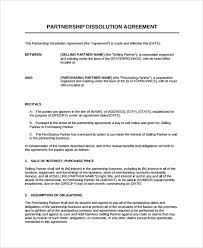 Thank you again for your attention to this matter. Free 7 Sample Partnership Dissolution Agreement Templates In Pdf Ms Word