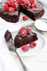 Flourless Dark Chocolate Cake Recipe gambar png