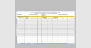excel template rolling action item list