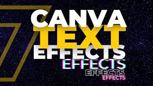 how to add text effects in canva free