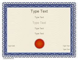 Free Template Certificate Free Certificate Templates Blank