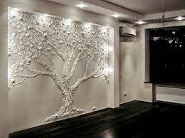 apple tree 3d art in interior drywall