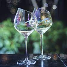 Designer Handblown Crystal Wine Glasses