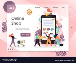 Online Shop Website Landing Page Design