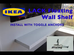 Ikea Lack Floating Wall Shelf Install