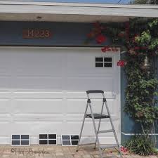 how to make faux garage door windows