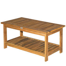 Outsunny 2 Shelf Acacia Wood Table
