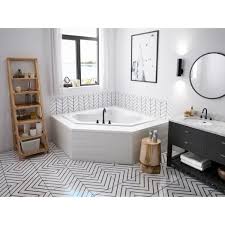 Person bath person whirlpool jetted bathtub uk two person freestanding tub uk person bathtub white bathtub modernspa. Jacuzzi Projecta 60 In X 60 In Acrylic Corner Drop In Whirlpool Bathtub In White R5d6060wcl1xxw The Home Depot