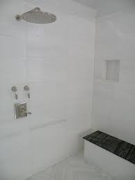 Bianco dolomiti polished stone hexagon 3.0cm mosaic. Bianco Dolomiti Kenya Black Stack Bond Pattern Tile Bathroom Bathroom Wall Tile Bathroom Wall Tile Design