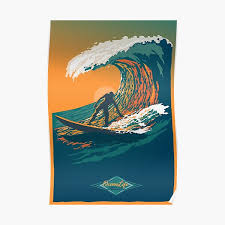 Deep impact arguably depicts the largest. Waves Posters Redbubble