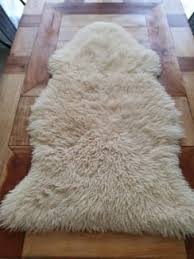 ikea cream coloured sheepskin rugs