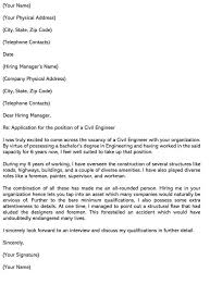 Find out how to write a cover letter in this article from howstuffworks. Sample Civil Engineer Cover Letters Email Examples