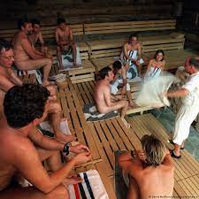 Nudity sauna