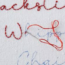 hand embroidery sches for lettering