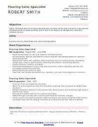 flooring s specialist resume