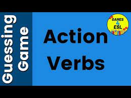 fun action verbs game english