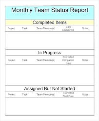 Weekly Status Report Template Word Academic Progress Report Template