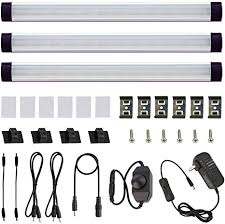 Thinking of lighting under cabinet area, the top 10 best under cabinet lighting in 2021. Amazon Com Aiboo Dimmable Led Under Cabinet Lighting Under Counter Led Light Bar Linkable Kit With Rotary Dimmer Switch Kitchen Counter Showcase Shelf Lighting 3 Panel Kits 9w Warm White Home Improvement