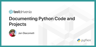 doenting python code and projects