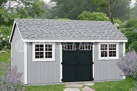 Building Blueprints Shed Plans 10 X 20 Reverse Gable Roof Style Design D1020g Material List Included