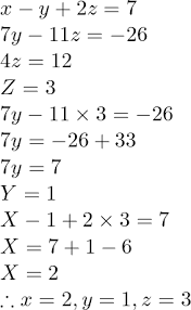 Equations Using Matrix Method
