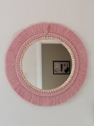 Nursery Wall Decor Blush Mirror Boho