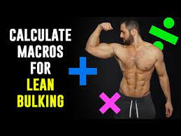 calculate macros for lean bulking