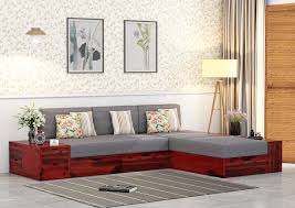 l shape wooden sofa design 55