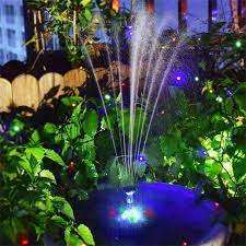 Led Solar Water Fountain Pool Pond