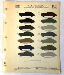 1942 Cadillac Sherwin Williams Color