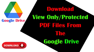 protected pdf files from google drive