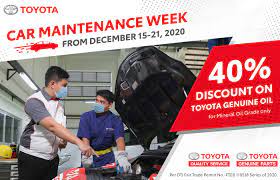 toyota announces car maintenance week