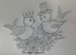 Pencil Sketches Of Love Birds Drawing Tutorial Easy