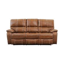 camel leather power reclining sofa