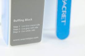 dead sea buffing block and nail file