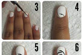 easy zebra striped manicure diy