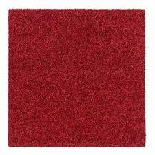 silk look plain red floor carpet size
