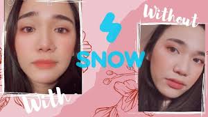 snow app filter makeup look