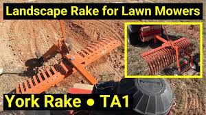york rake for lawn mowers model ta1