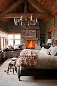 warm rustic bedroom