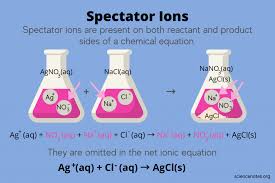 spectator ions in aqueous solution