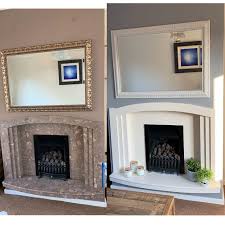 Painted Marble Fireplace