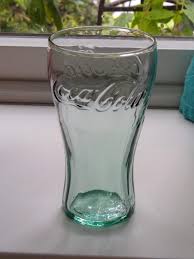 Vintage Green Glass Coca Cola Glass