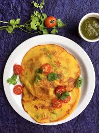 the vegan tomato omelette from udupi