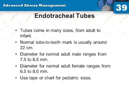 39 Advanced Airway Management Identify And Describe The