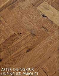 unfinished parquet oak solid wood