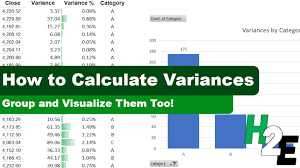 how to calculate variances in excel